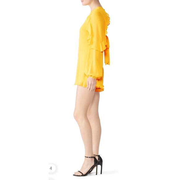 Jay Godfrey Yellow Georgette Oconnor Romper 2 - Picture 3 of 12